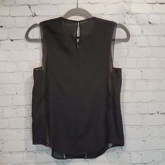 A.L.C. black silk and lace tank top - Picture 7 of 10